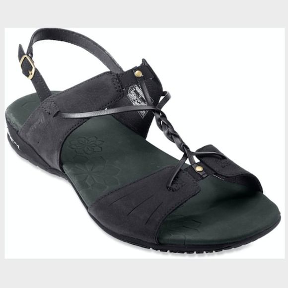 Merrell Shoes - MERRELL Micca Leather Hiking Outdoor Grey Black 8